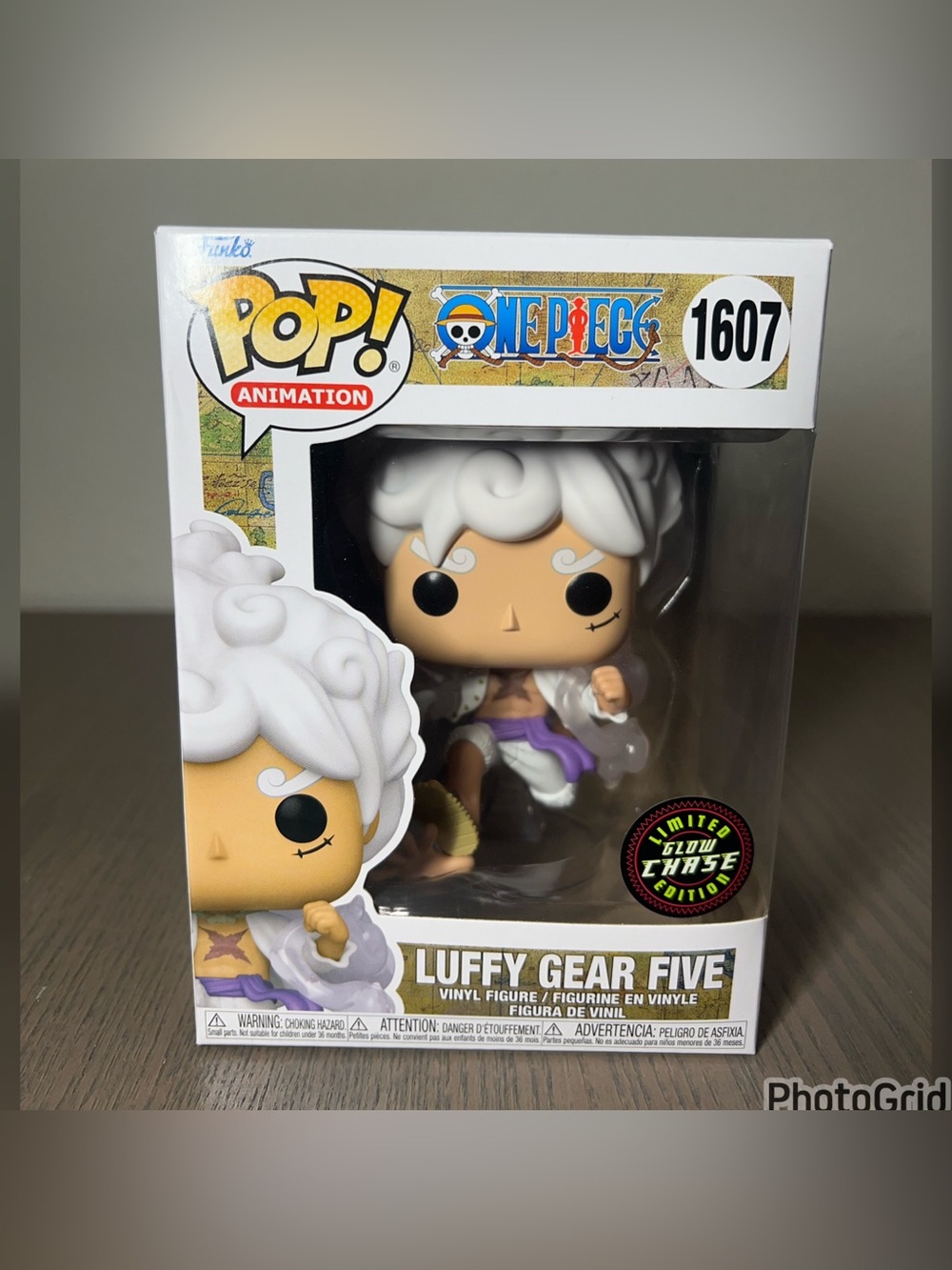 FUNKO POP ONE PIECE LUFFY GEAR FIVE GLOW CHASE #1607